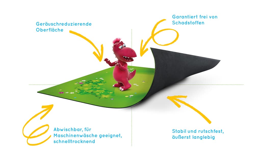 Kleiner Drache Kokosnuss Ausmalmatte