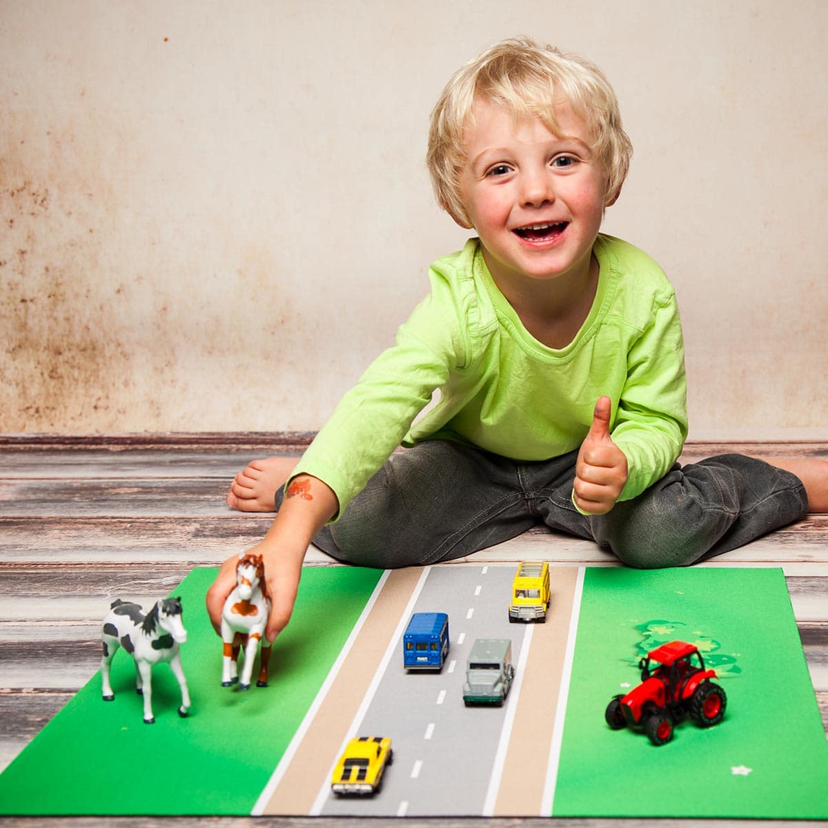 Spielmatte – Gerade Straße