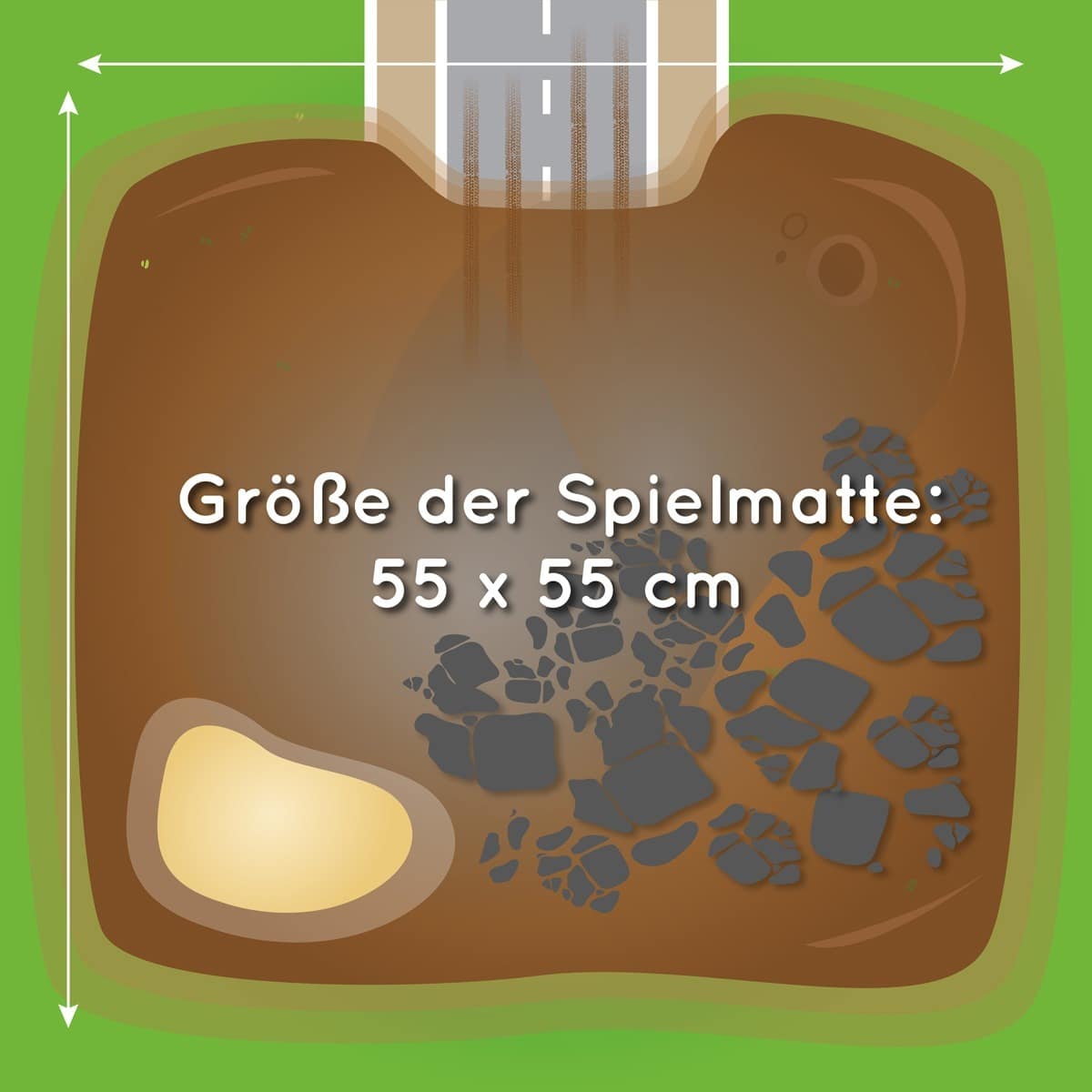 Spielmatte – Baustelle