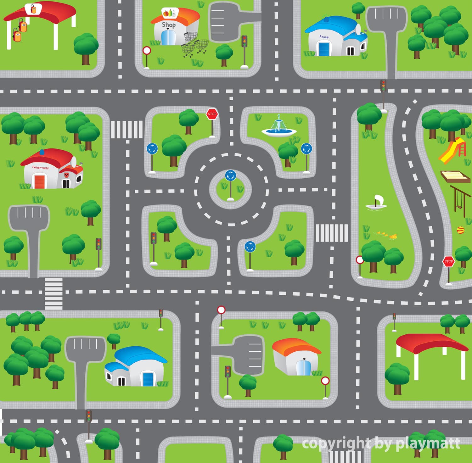 XXL Spielmatte “Classic” 110x110cm