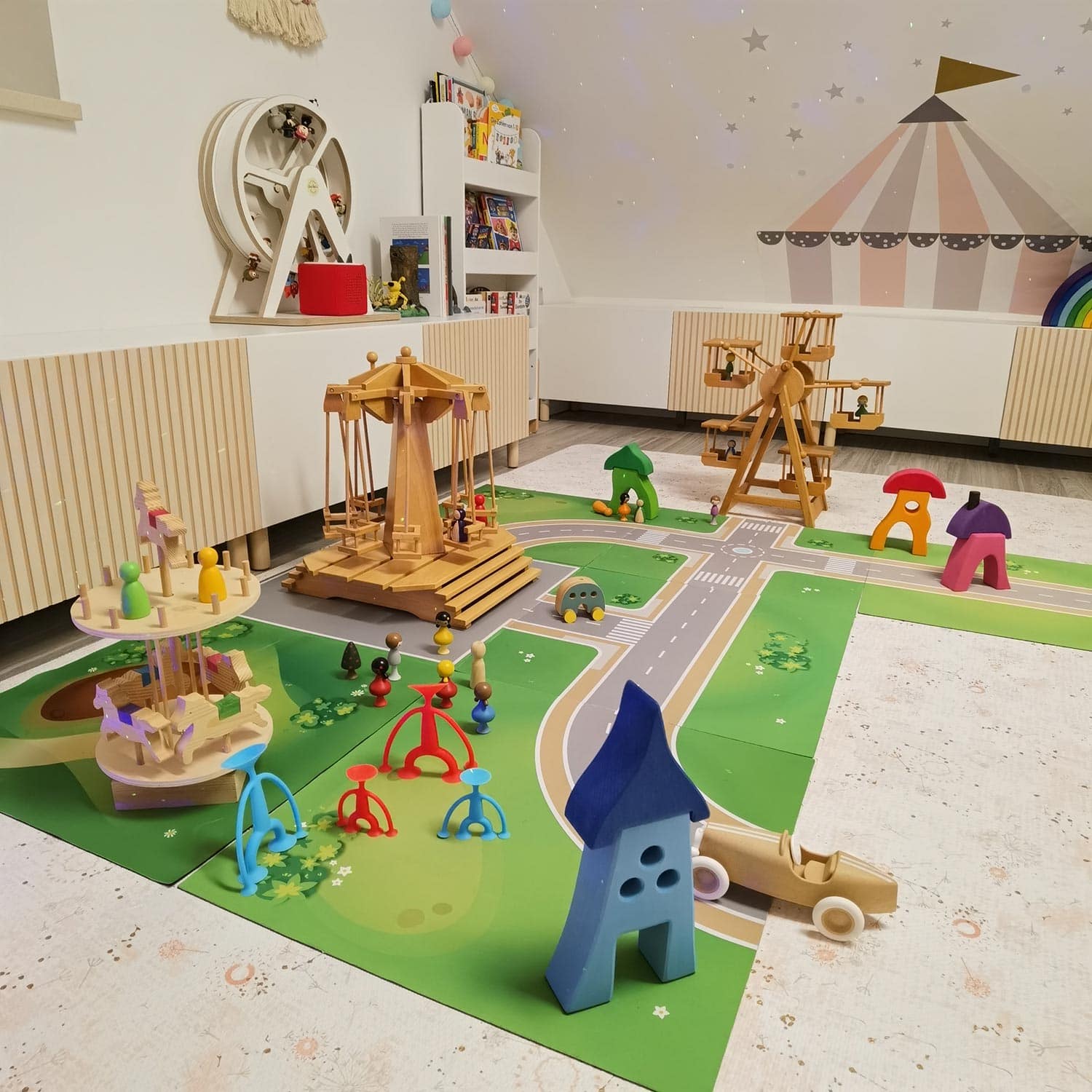 Spielmatte als Straßensystem – Endloser Spielspaß im Kinderzimmer