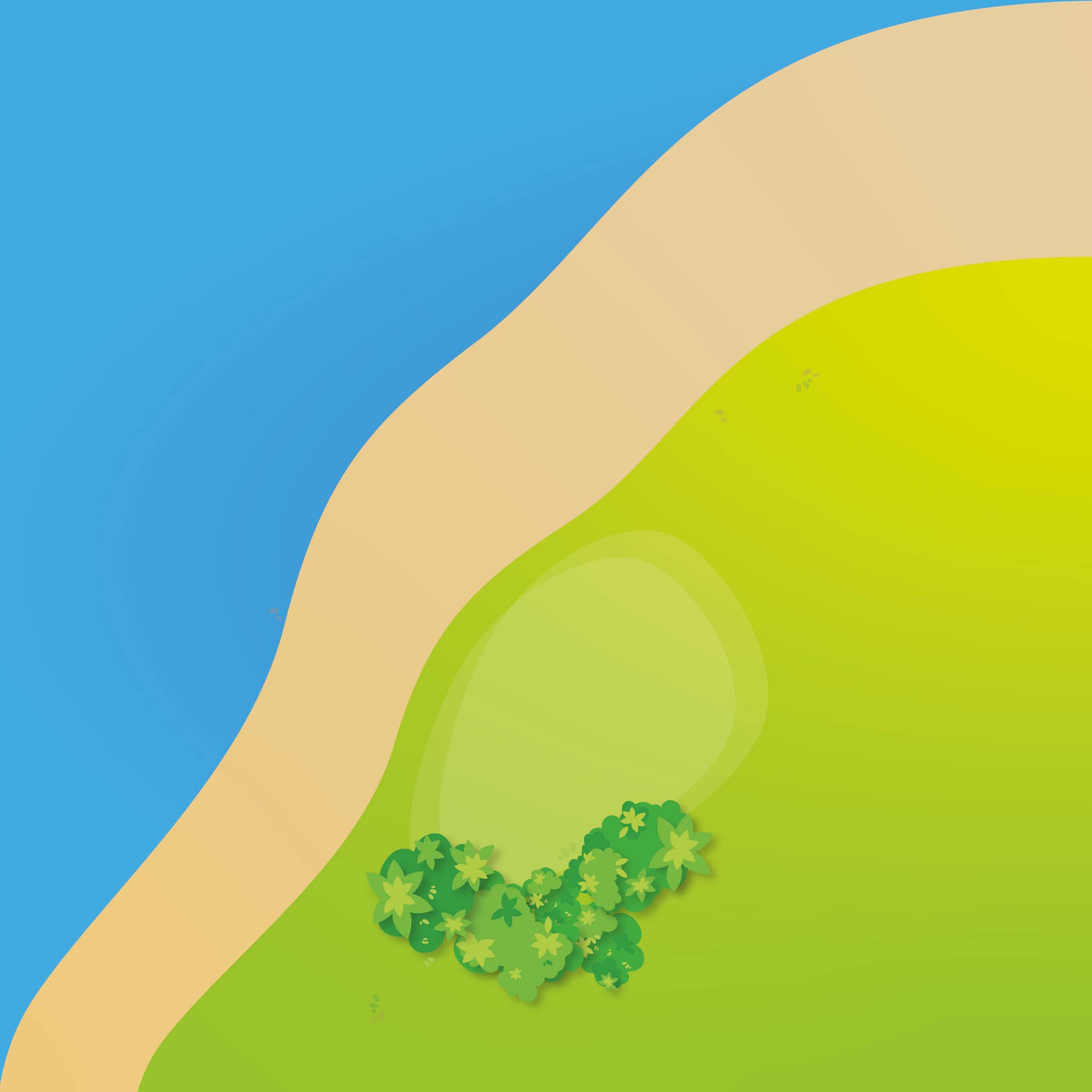 Strandabschnitt Spielmatte